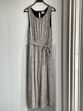 MEADOW RUE BY ANTHROPOLOGIE Silver Sleeveless Jumpsuit